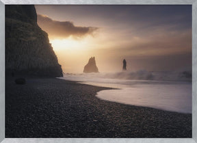 Reynisfjara sunrise Poster