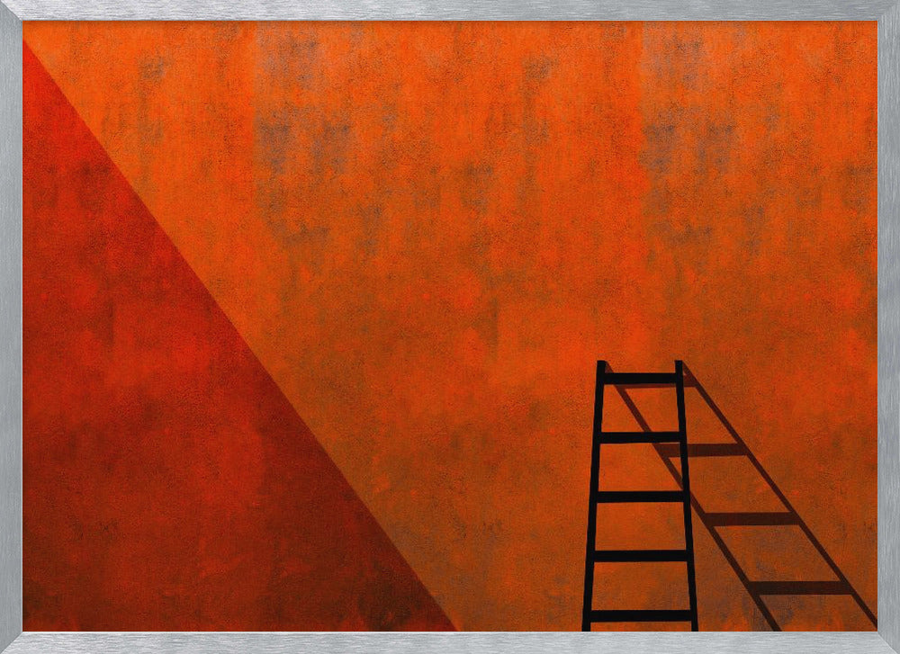 A ladder and its shadow Poster