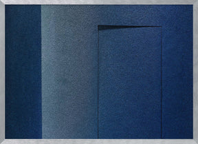 Blue minimalism or a secret door Poster