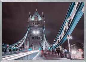 Tower Bridge Night Life Poster