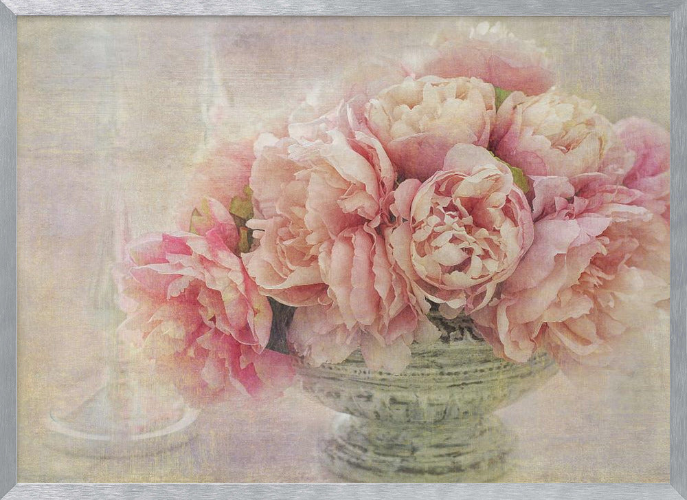 A Posy of Pink Peonies Poster