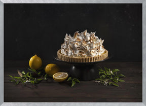 Is there too much meringue on the lemon cake? Poster