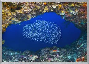 Underwater cave Poster