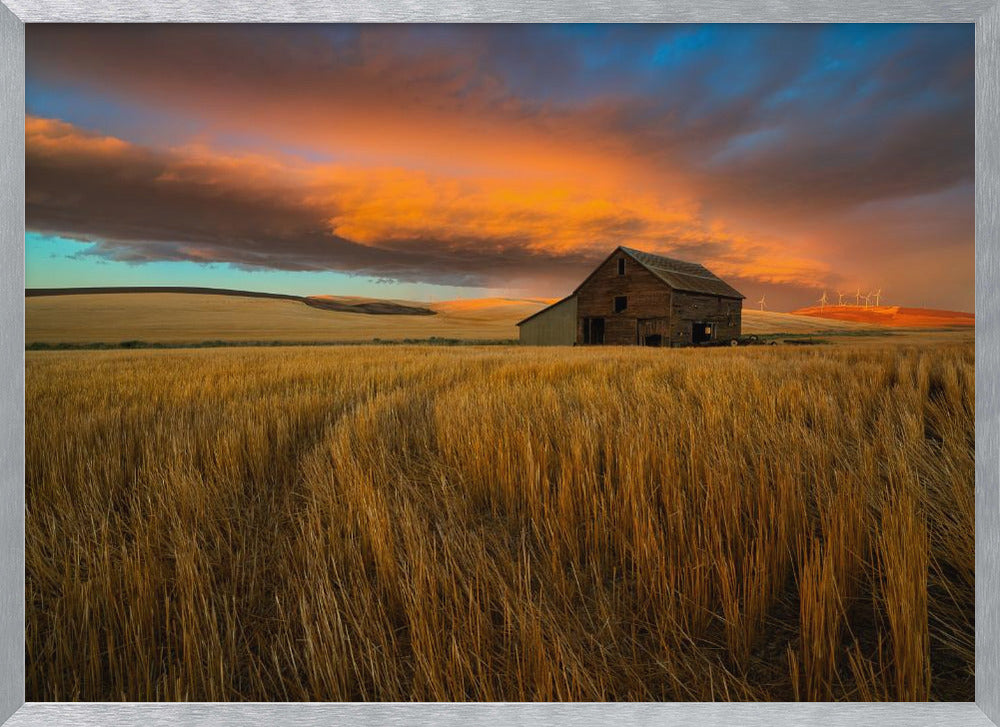 Storm over Palouse Poster