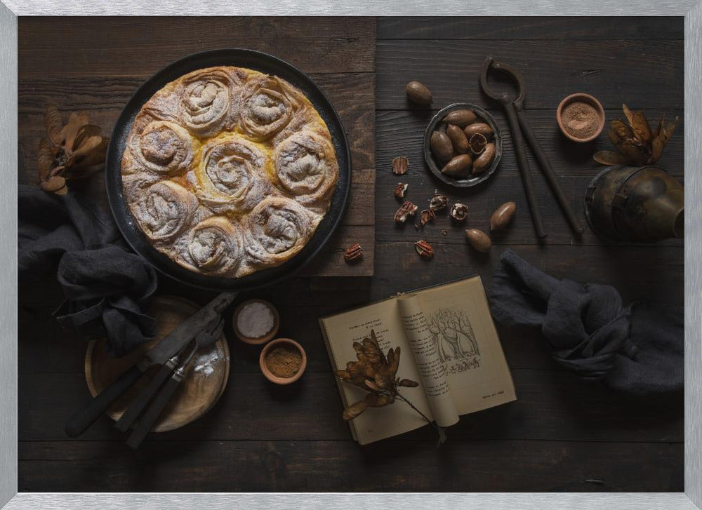 Pumpkin spice ruffled milk pie Poster