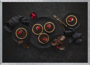 Chocolate cherry tartlets Poster