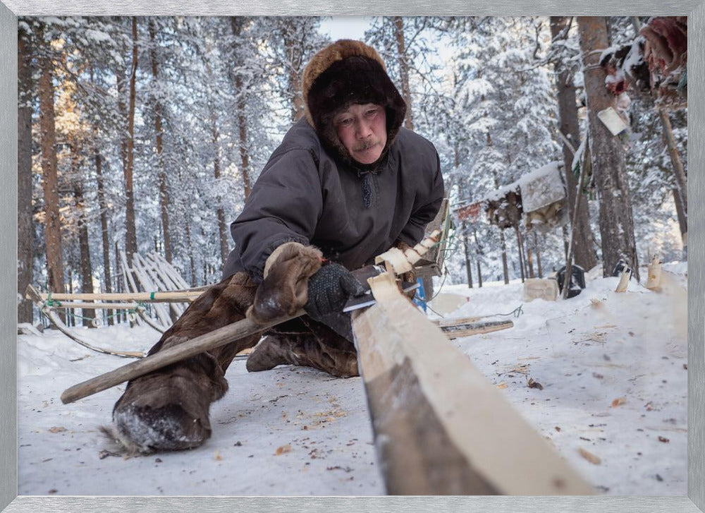 Manufacture of sledges Poster