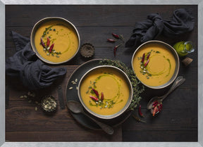 Leek and pumpkin spicy soup Poster