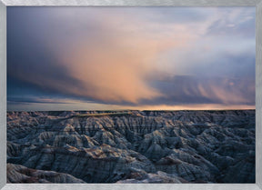 Twilight over Badlands Poster