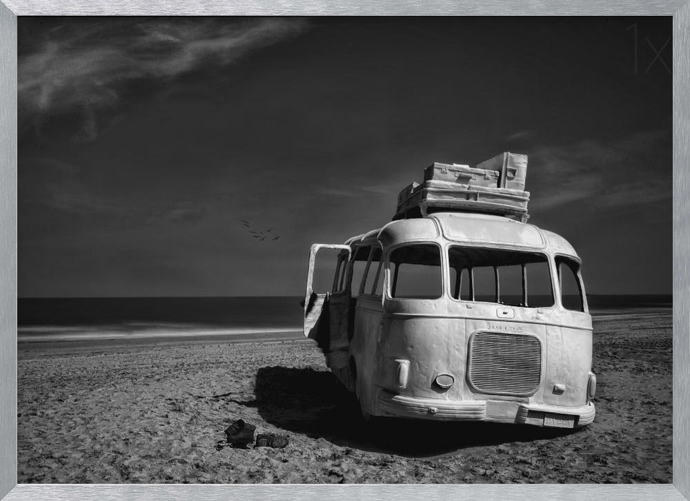 Beached Bus Poster