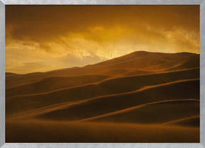 Sunset in Sand Storm Poster