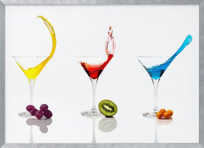 Cocktails and Fruit Poster