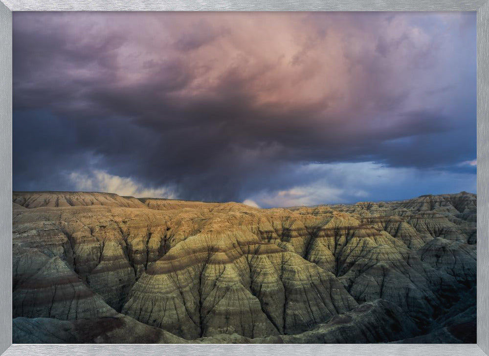 Storm over the Badlands Poster