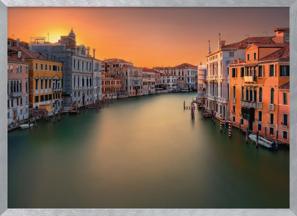 Sunset in Venice Poster