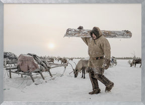 Arkadij prepares firewood Poster