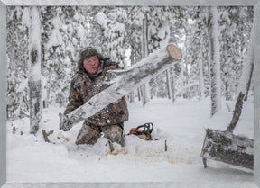 Kostya prepares firewood Poster