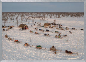 Morning in Nenets camp Poster