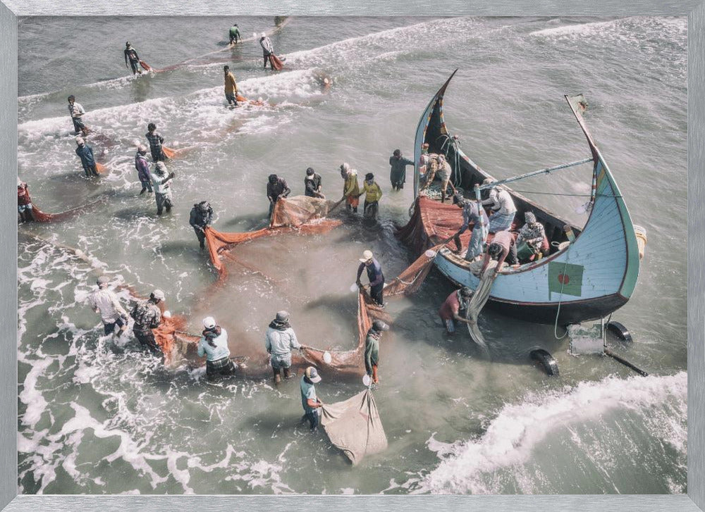 Fishermen on Cox's Bazar Poster