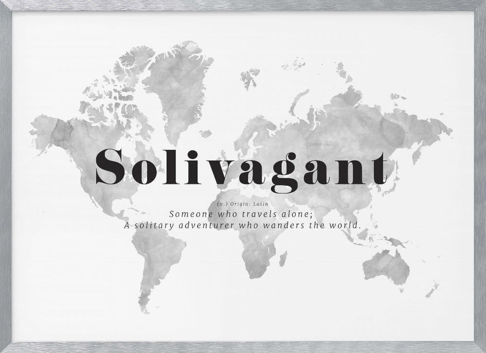 Solivagant world map Poster