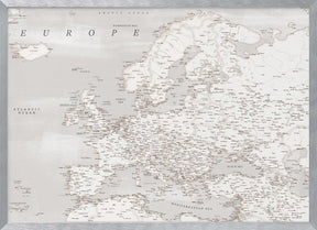 Lysander detailed map of Europe Poster