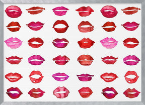 Lipstick kisses Poster