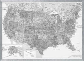 Highly detailed map of the United States Jimmy Poster