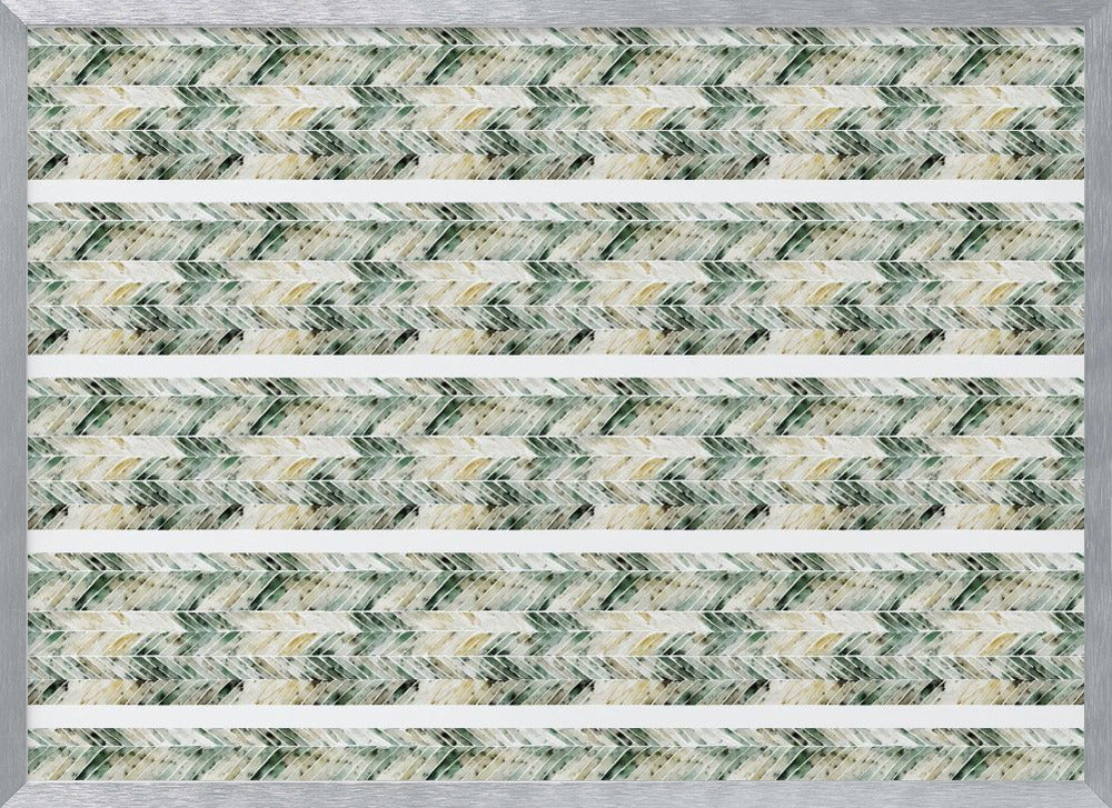 Green Beige Pattern Poster