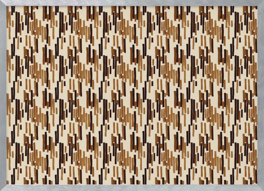 Brown Stripes Pattern Poster