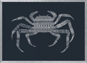 Crab Blue Poster Blue Poster