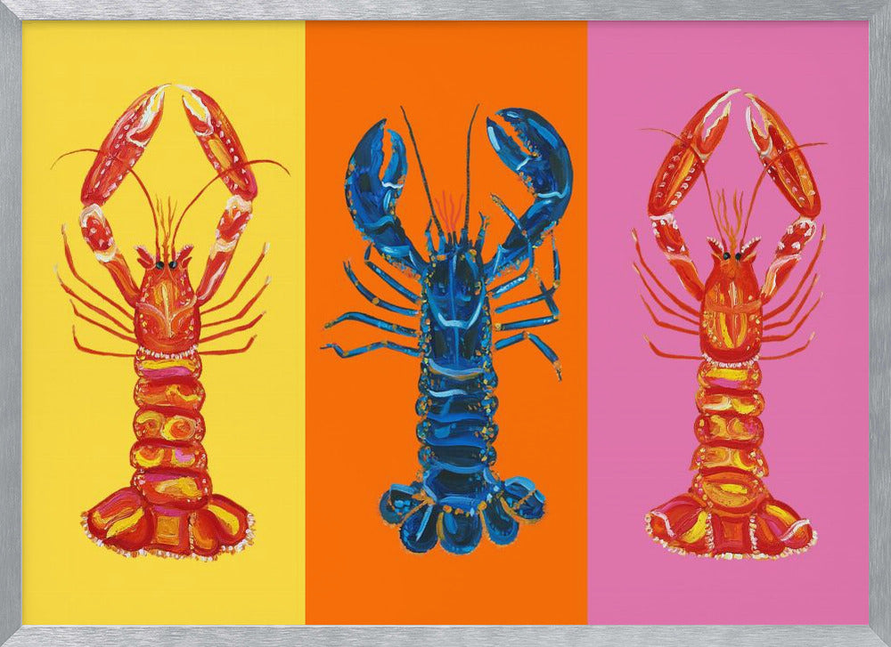 Lobster Langoustines Pop Art 3 Poster