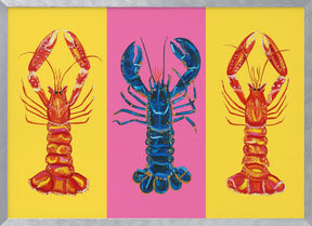 Lobster Langoustines Pop Art 2 Poster