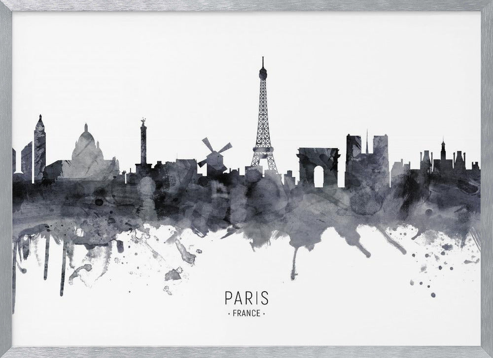 Paris France Skyline Poster