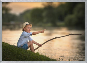 Little fisherman Poster