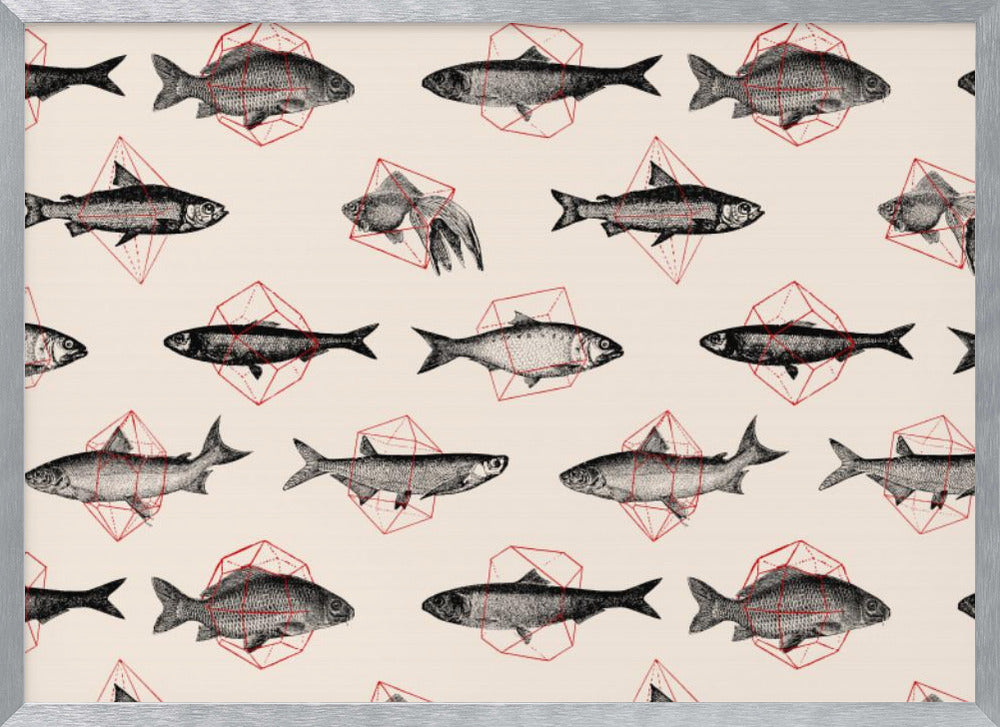 Fish In Geometrics Nº1 Poster