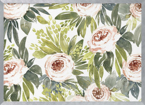 Ananada watercolor botanical pattern Poster