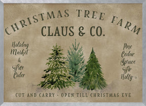 Vintage Christmas tree farm (1) Poster