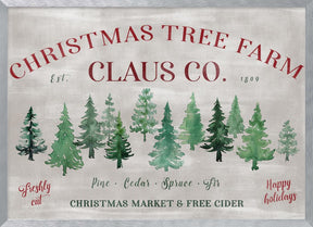 Vintage Christmas tree farm (2) Poster