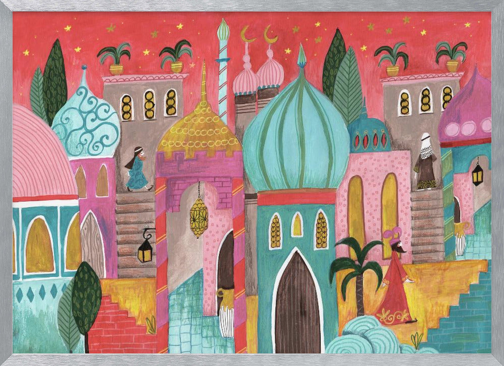 Pink Oriental city of Bethlehem Poster