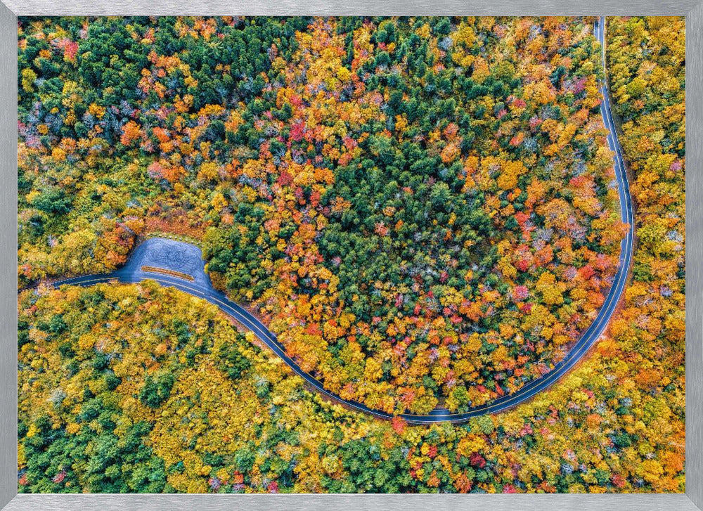 The Road in The Mountain Poster