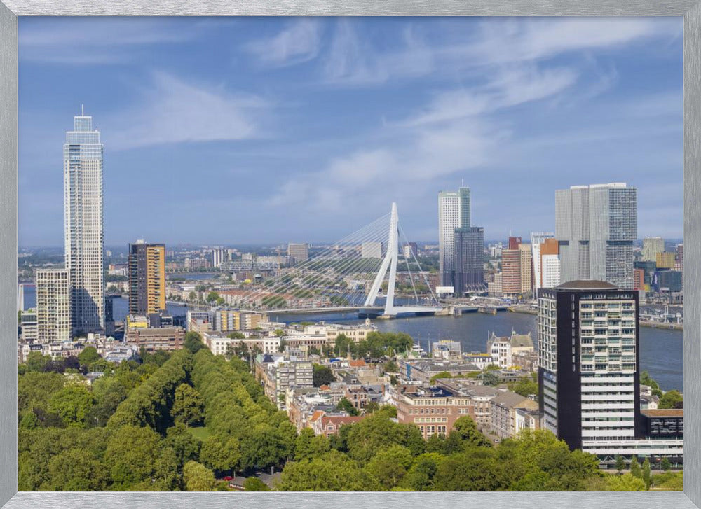 Unique Rotterdam panorama seen from the Euromast Poster