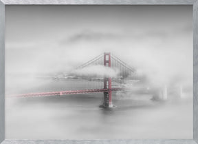 Foggy Golden Gate Bridge Poster