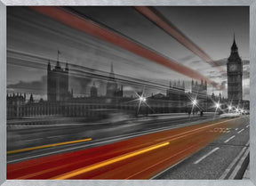 LONDON Westminster Bridge Traffic Poster