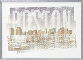 BOSTON Skyline | Vintage Poster