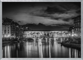 FLORENCE Ponte Vecchio at Night Poster