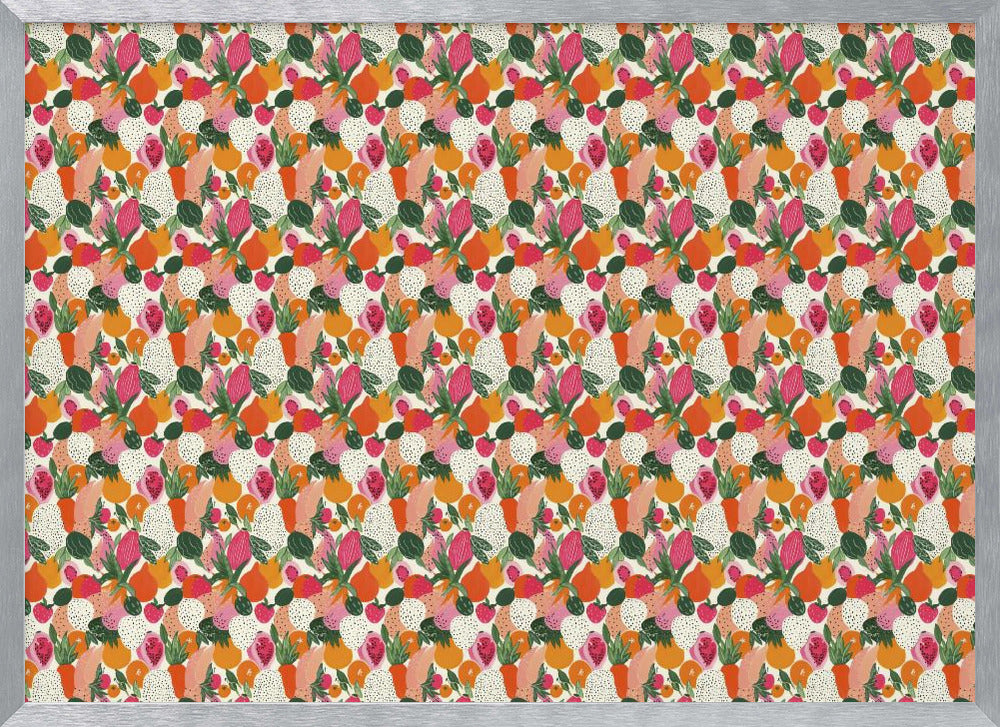 Fresh fruits pattern 3 Poster