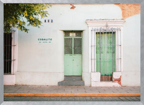 Oaxacan street | Colorful pastel Mexico photography Poster