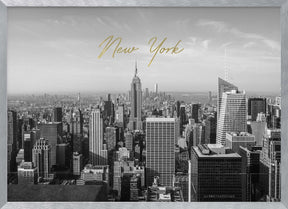 Newyorktopoftherock2017typebwgold Poster