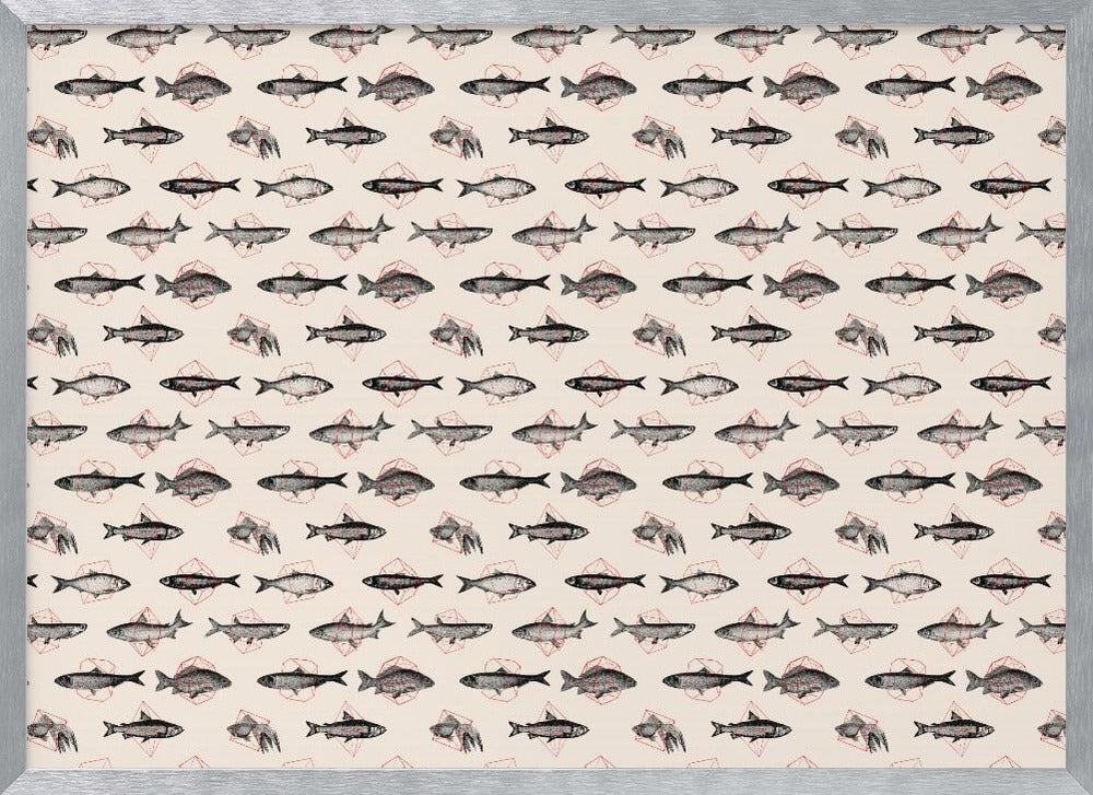 Fish In Geometrics Nº1 Poster