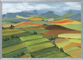 Theodore patchwork landscape Poster