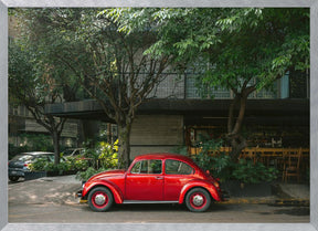 Retro Car in Mexico City Poster